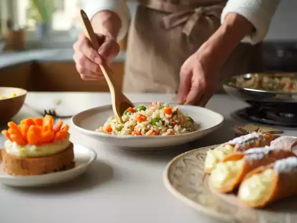 Menu del giorno, 14 maggio: un antipasto sfizioso, un piatto principale fresco e un dolce goloso