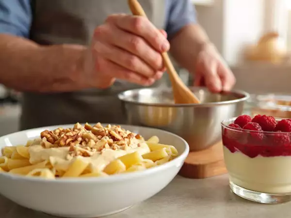 Menu del giorno, 4 giugno: un viaggio di sapori con gamberi, penne al limone e bavarese ai lamponi