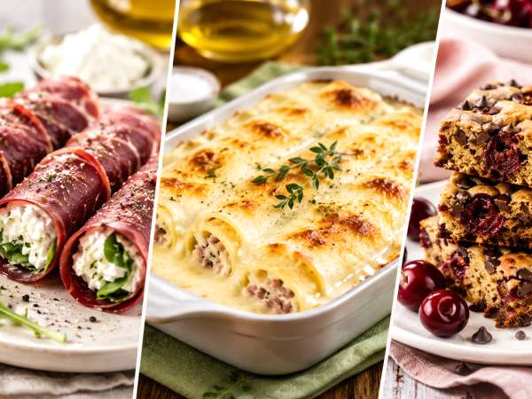 Menu del giorno, 9 giugno: antipasto sfizioso, primo piatto cremoso e dolce goloso