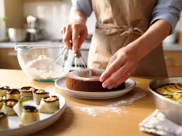 Menu vegetariano, 26 giugno: involtini di melanzane, clafoutis di zucchine e torta moka