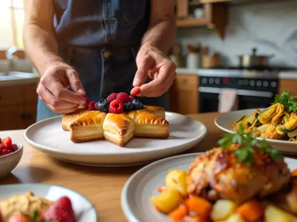 Menu del giorno, 17 luglio: fiori di zucca fritti, pollo al forno e stella di sfoglia