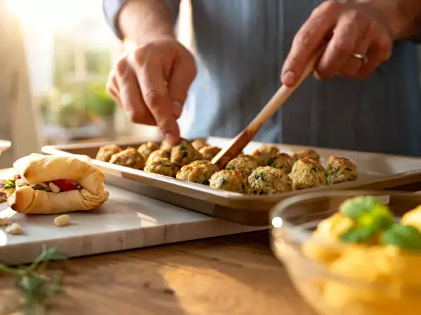 Menu vegetariano, 18 luglio: rustici sfiziosi, polpette di zucchine e gelato al mango