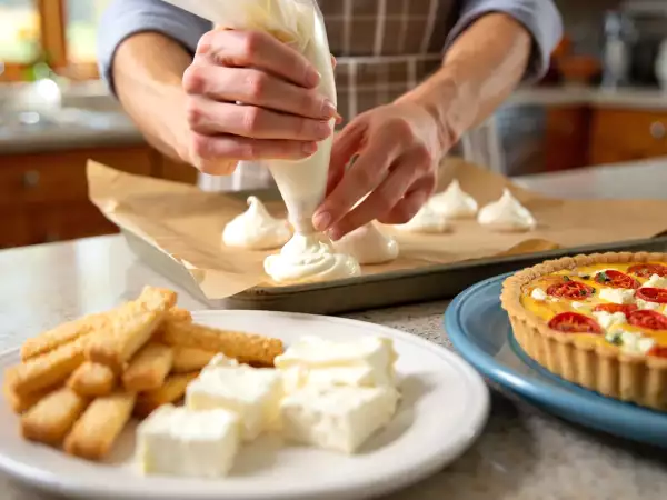 Menu del giorno, 2 agosto: bastoncini di feta, quiche vegetariana e dolcetti meravigliosi