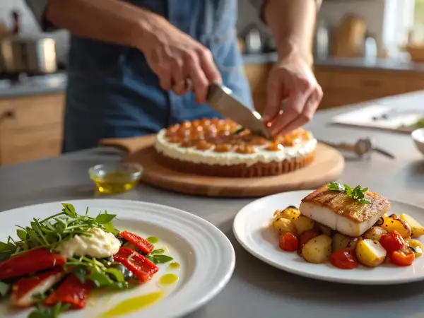Menu del giorno, 3 agosto: insalata di peperoni, pesce spada e torta rovesciata alle susine