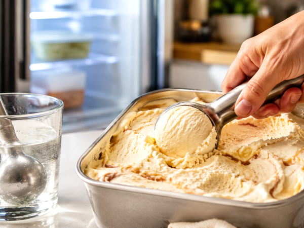 Mai più gelato duro: il trucco semplicissimo per servire il gelato appena tolto dal freezer