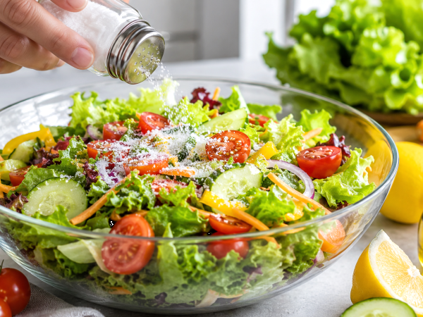 Hai messo troppo sale nell’insalata? Un trucco che la riporta al sapore giusto senza usare acqua