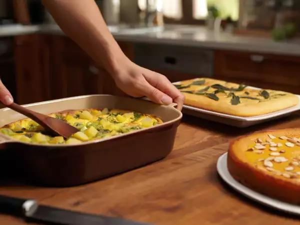 Menu vegetariano, 18 agosto: focaccia alla salvia, frittata al forno e torta di carote