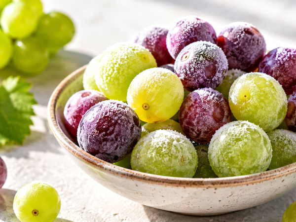 Hai mai provato a congelare l'uva? Il trucco fresco che trasforma il frutto in snack irresistibile