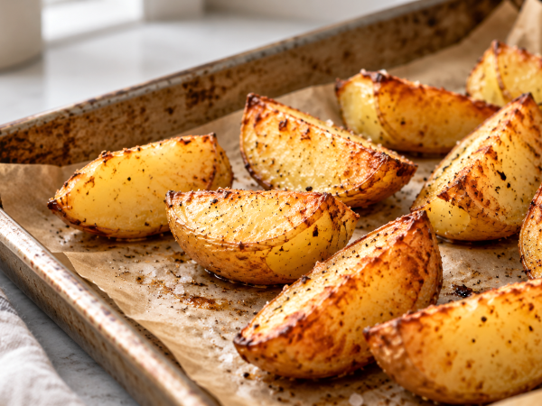 Patate al forno mosce e senza crosticina? L’errore che rovina la doratura e il gesto semplice da fare prima di infornarle per averle croccanti fuori e morbide dentro