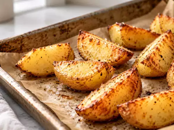 Patate al forno mosce e senza crosticina? L’errore che rovina la doratura e il gesto semplice da fare prima di infornarle per averle croccanti fuori e morbide dentro