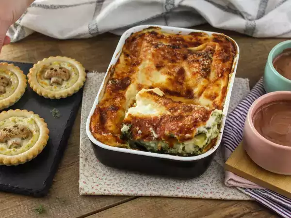 Menu vegetariano, 20 ottobre: sfoglia di Halloween, lasagne filanti e crema fondente
