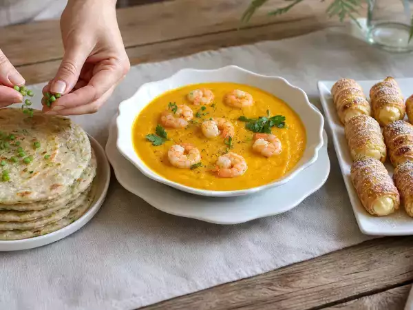 Menu del giorno, 29 ottobre 2026: piadine cinesi, crema di carote e cannoli di sfoglia