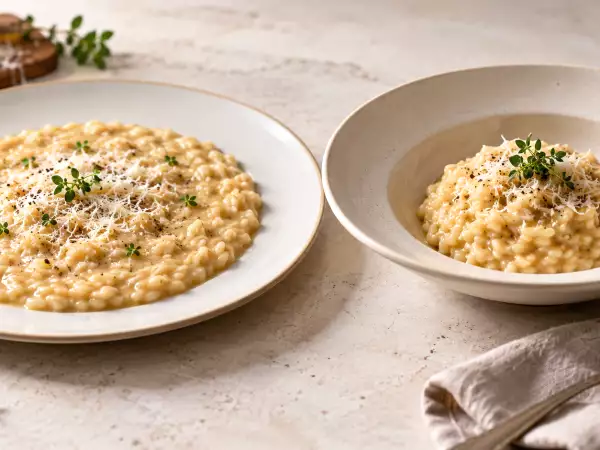 Come va servito il risotto, nel piatto fondo o piano? La disputa che divide anche gli chef