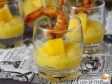 Gamberi e mango: un aperitivo monoporzione pronto in soli 15 minuti!