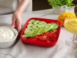Articoli: Menú vegetariano, 29 de agosto: Queso crema casero, bento vegano y mousse de mango