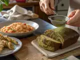 Articoli: Menu del giorno, 8 settembre: treccine di pesto e parmigiano, risoni con pomodori e gamberetti, plumcake marmorizzato al tè matcha