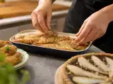 Articoli: Menu del giorno, 15 settembre: crocchette di fagioli cannellini, gamberoni al forno e crostata con cioccolato e pere