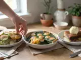 Articoli: Menu vegetariano, 20 settembre: tortini di quinoa, quiche di spinaci e brookies golosi