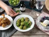 Articoli: Menu vegetariano, 29 settembre: un viaggio di sapori con feta, piselli e uva al prosecco