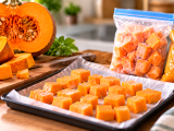 Articoli: Come congelare la zucca senza rovinarla: il passaggio che evita cubetti acquosi e purea senza sapore