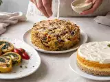 Articoli: Menu del giorno, 15 ottobre: frittata farcita, timballo di spaghetti con funghi e cheesecake alla zucca
