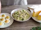 Articoli: Menu del giorno, 24 ottobre 2026: uova al tonno, risotto rustico e cheesecake soffice