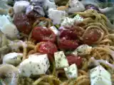 Ricetta Timballo di pasta con pomodorini confit, mozzarella di bufala e morlacco, da rhythm & food