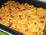 Ricetta Timballo di fusilli con salsa al vino bianco e speck