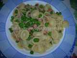 Ricetta Orecchiette prosciutto, piselli e pepe arcobaleno