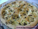 Ricetta Pizza bianca zucchine e basilico