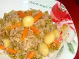 Ricetta Farro e verdurine ( microonde)