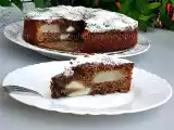 Ricetta Torta umida al cioccolato, mandorle e pere