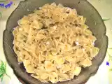 Ricetta Farfalle gamberi e coste