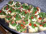Ricetta Tartellette con rucola robiola e pomodorini