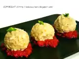 Ricetta Canederli al formaggio su letto di pomodoro