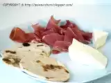 Ricetta Piadine, speck e stracchino fresco