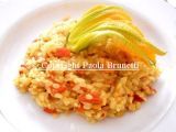 Ricetta Risotto con fiori di zucchine e peperone rosso