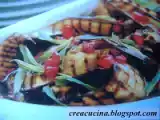 Ricetta Melanzane grigliate con melograno e menta