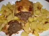 Ricetta Polpettone in crosta con patate al forno