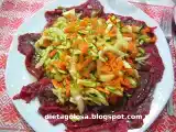 Ricetta Carpaccio, prosciutto cotto e insalata di radicchio