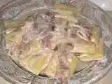 Ricetta Paccheri con gorgonzola, speck e funghi
