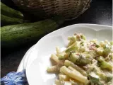 Ricetta Carbonara bianca con prosciutto arrosto, caciocavallo affumicato e zucchine
