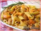 Ricetta corri la vita & mezze penne con mazzancolle e fagioli di spagna