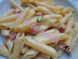 Ricetta Penne lisce alla carbonara...con prosciutto cotto!