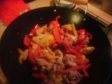 Ricetta Pollo con i peperoni nella wok