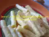 Ricetta Sedani con fonduta di pecorino di pienza e zafferano della val d'orcia di dolcipensieri