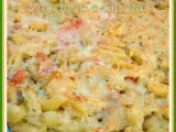 Ricetta Gnocchetti sardi al forno con crema di melanzane, zucchine e caprino