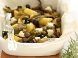 Ricetta Friggitelli, patate e olive con dadi di feta