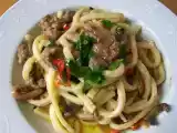 Ricetta Scialatielli salsiccia e funghi