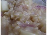 Ricetta Riso integrale alle pere e asiago e ingresso su fb